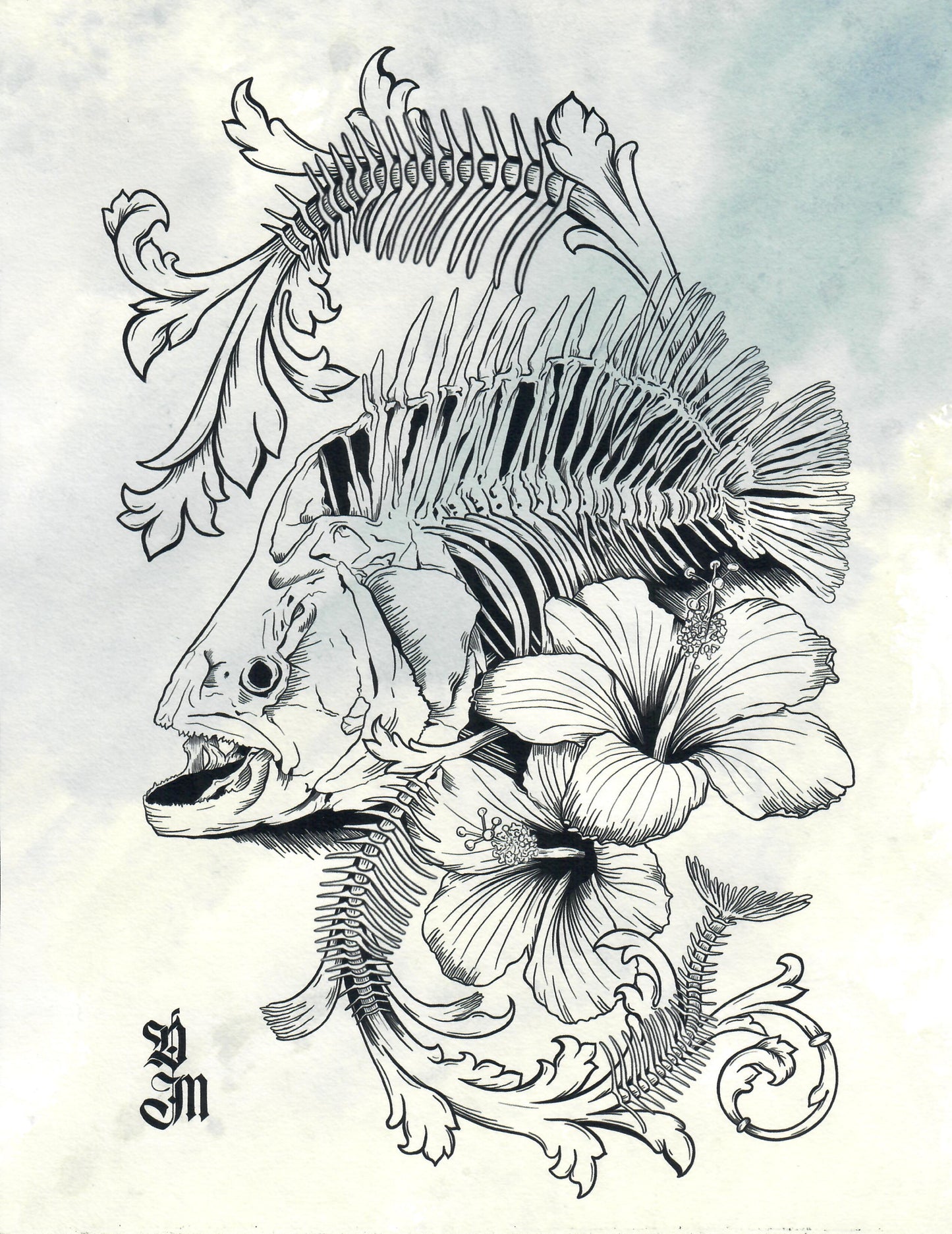 Bonefish - 8.5 x 11"