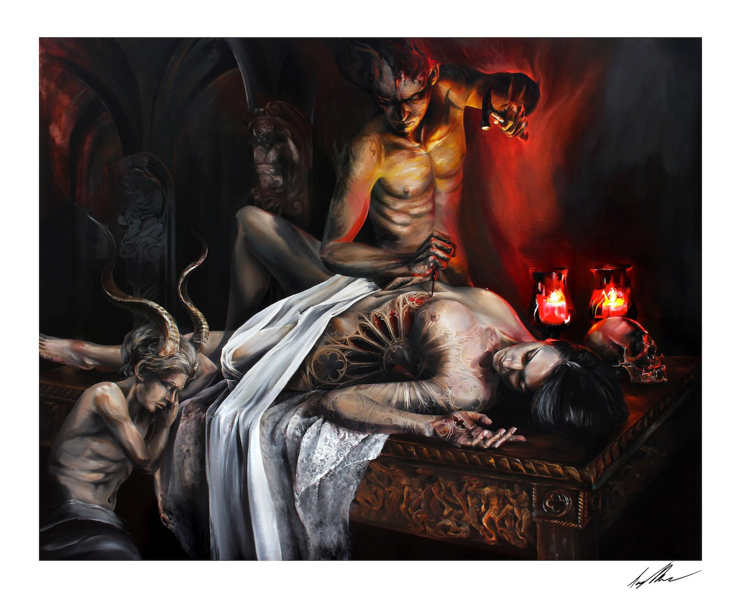 Hephaestus Creation of the Seraphim 24''x30''